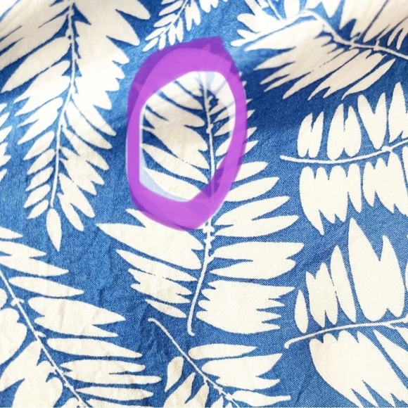 Boden Leaf Print Easy Day Dress 12L Long - Picture 14 of 14